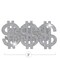 Dollar Sign Costume Ring - Money Symbol Jewelry Three Finger Ring for Men and Women